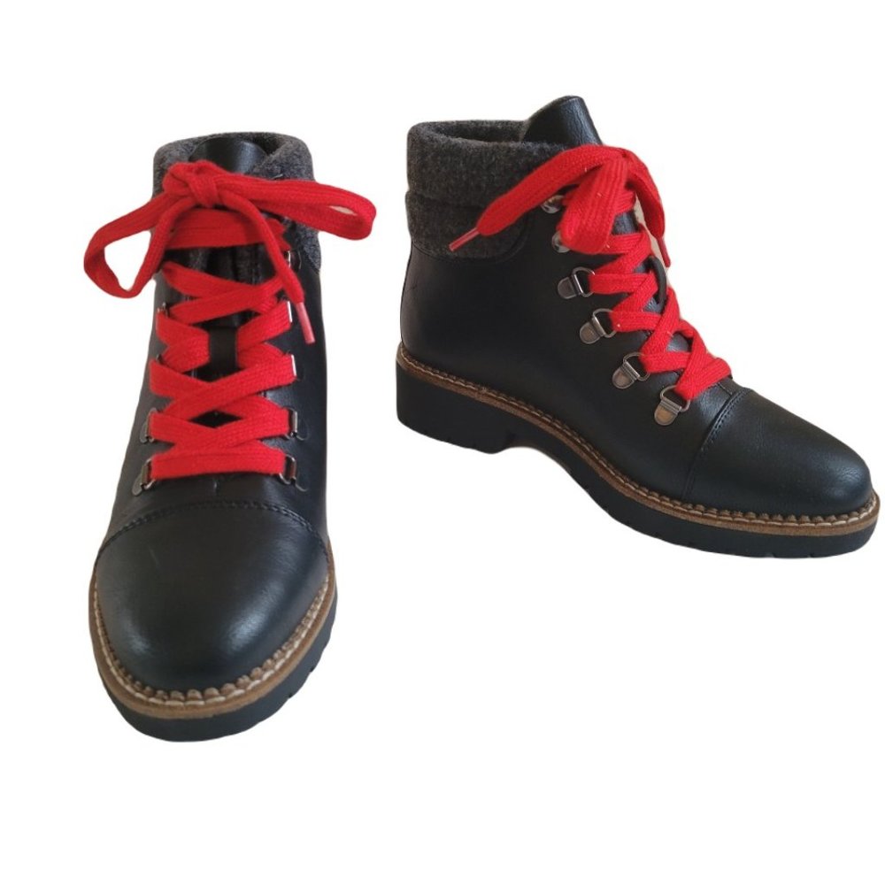 Limelight Zane Black Boots with Faux Fur and Leather Women's Sizes